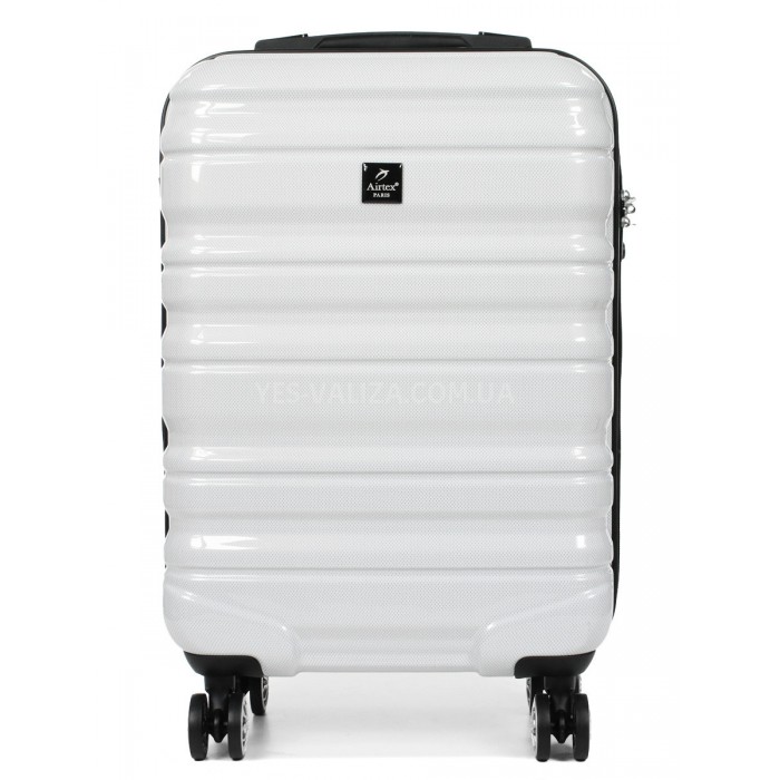 Чемодан Airtex ручная кладь S поликарбонат белый 55х36х20см/35л/2.4кг, фото 2