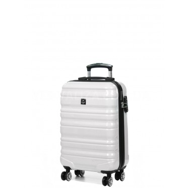 Валіза Airtex ручна поклажа S полікарбонат біла 55х36х20см/35л/2.4кг