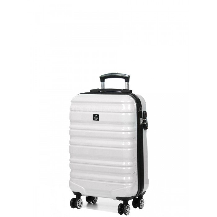 Валіза Airtex ручна поклажа S полікарбонат біла 55х36х20см/35л/2.4кг, фото 1