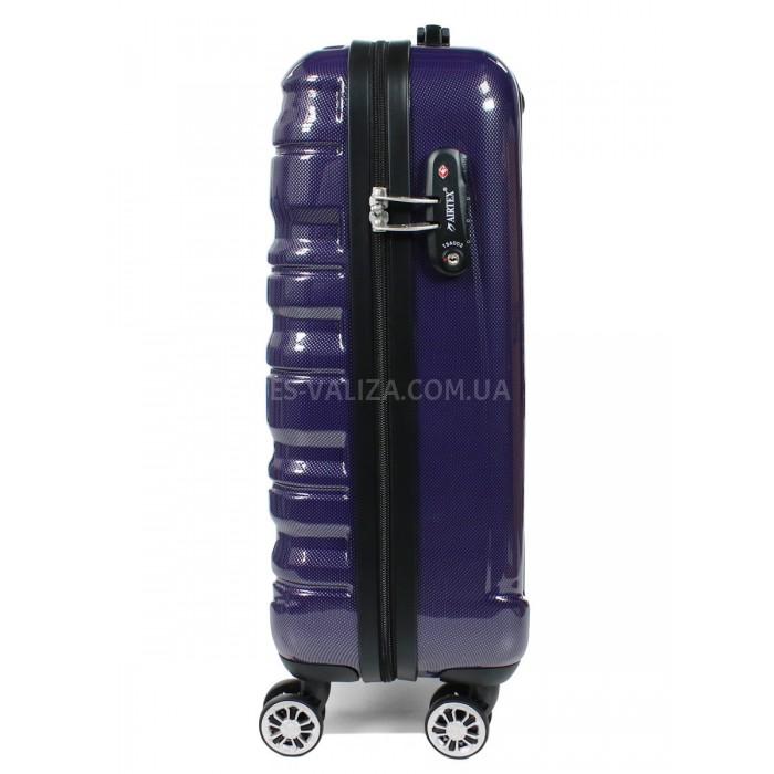 Чемодан Airtex ручная кладь S поликарбонат фиолет 55х36х20см/35л/2.4кг, фото 4
