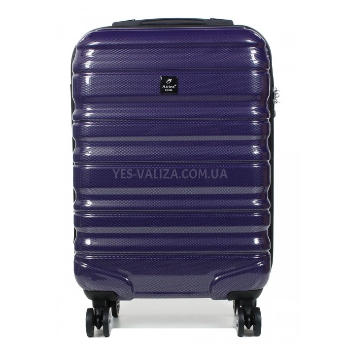 Валіза Airtex ручна поклажа S полікарбонат фіолет 55х36х20см/35л/2.4кг, фото 2