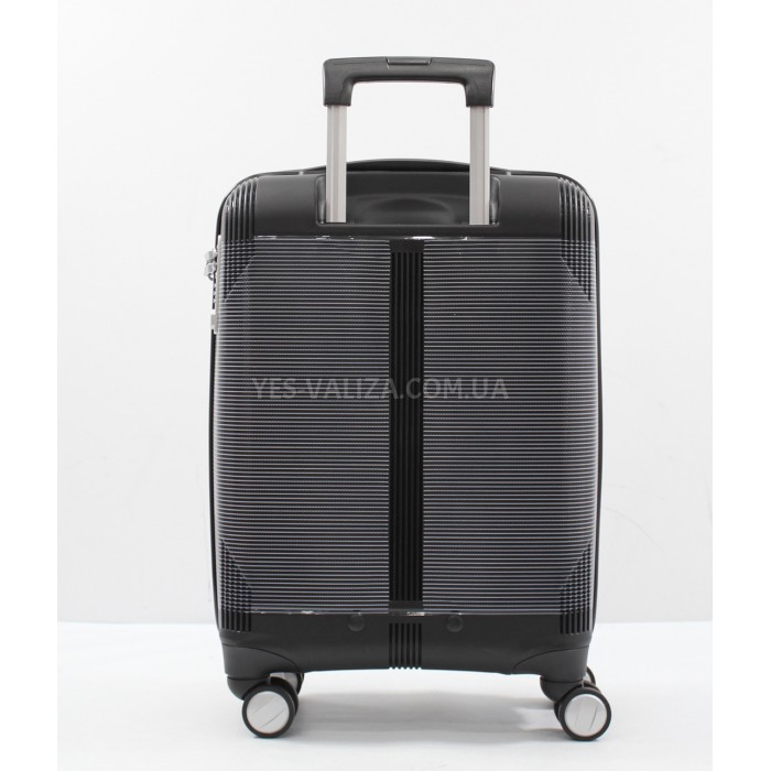 Чемодан ручная кладь S полипропилен чёрный 55х36х20/35л/2.6кг/Snowball, фото 3