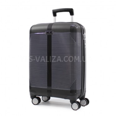 Чемодан ручная кладь S полипропилен чёрный 55х36х20/35л/2.6кг/Snowball