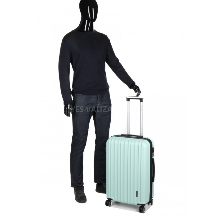 Валіза Франція середня M м'ятна 66х42х26(+5)см/74л/3.5кг/Worldline 623, фото 10