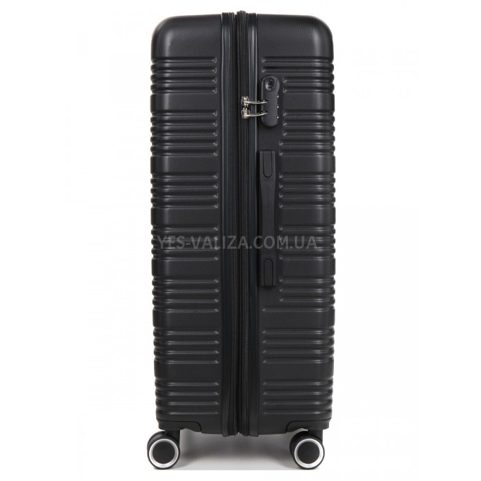 Чемодан Франция большой L чёрный 75х52х31+5см/115л/4.3кг/Worldline 805, фото 4