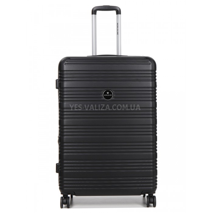 Чемодан Франция большой L чёрный 75х52х31+5см/115л/4.3кг/Worldline 805, фото 2