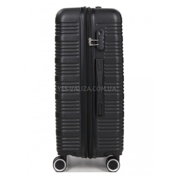 Валіза Франція середня M чорна 65х46х28(+5)см/78л/3.6кг/Worldline 805, фото 4