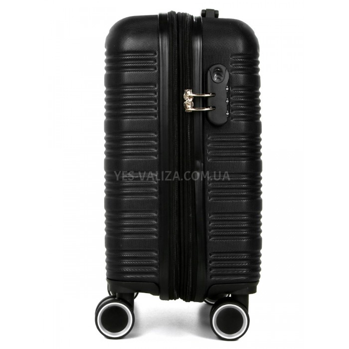 Чемодан ручная кладь XS чёрный 45х35х20(+5)см/30л/2.5кг/Worldline 805, фото 5