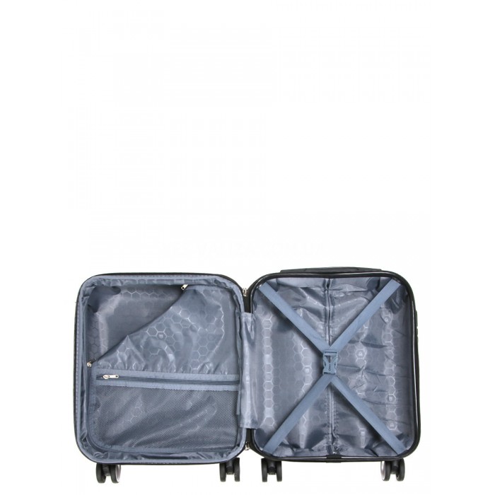 Чемодан ручная кладь XS чёрный 45х35х20(+5)см/30л/2.5кг/Worldline 805, фото 9