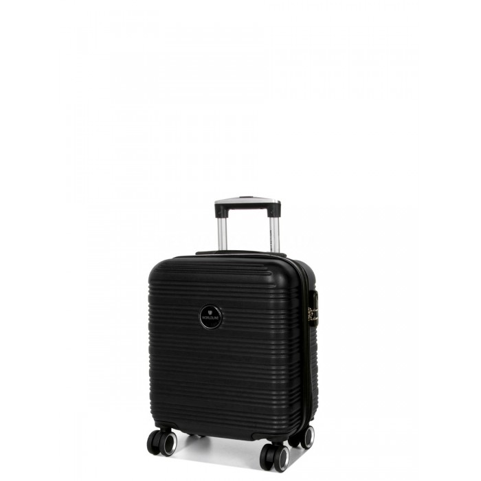 Валіза ручна поклажа XS чорна 45х35х20(+5)см/30л/2.5кг/Worldline 805, фото 2