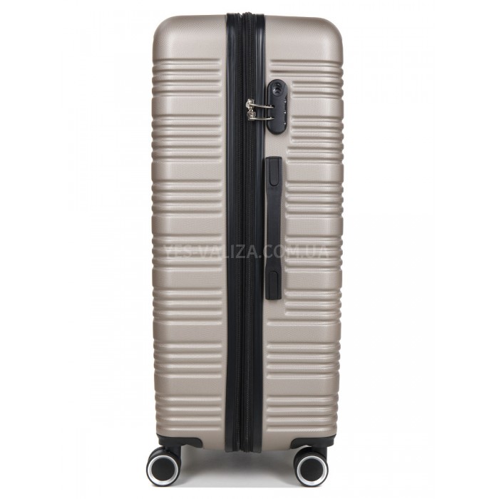 Валіза Франція велика L шампань 75х52х31+5см/115л/4.3кг/Worldline 805, фото 4