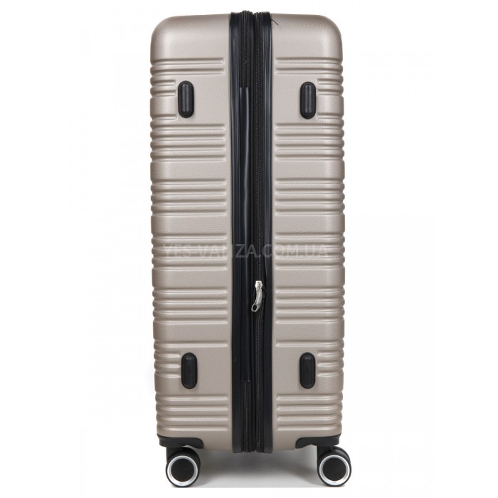 Валіза Франція велика L шампань 75х52х31+5см/115л/4.3кг/Worldline 805, фото 5