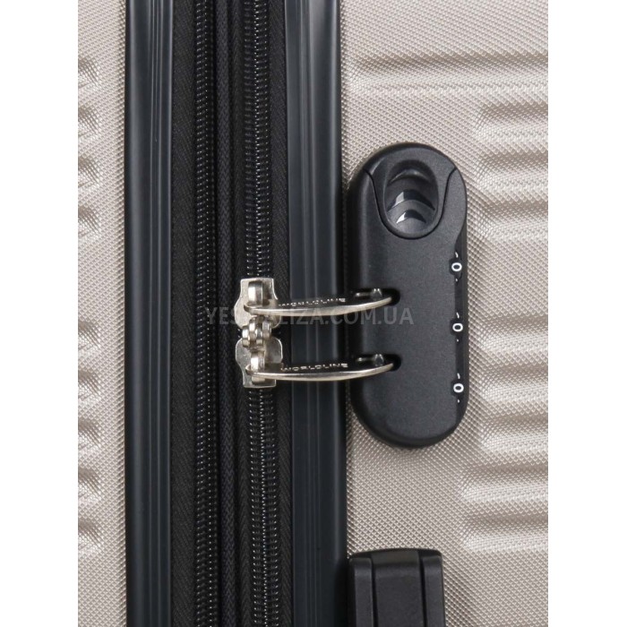 Валіза Франція середня M шампань 65х46х28+5см/78л/3.6кг/Worldline 805, фото 8