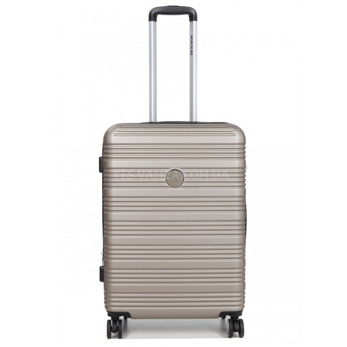 Валіза Франція середня M шампань 65х46х28+5см/78л/3.6кг/Worldline 805, фото 1