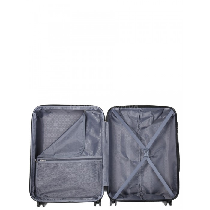 Валіза Франція середня M сіра 65х46х28(+5)см/78л/3.6кг/Worldline 805, фото 8