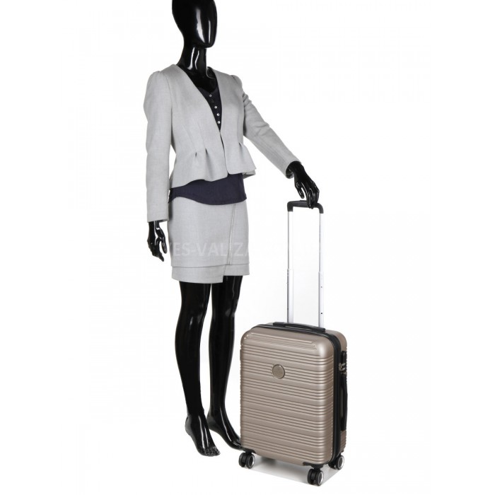 Чемодан Франция малый S шампань 55х40х25(+5)см/50л/2.9кг/Worldline 805, фото 10