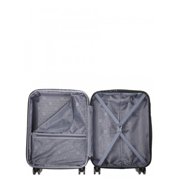 Валіза Франція мала S сіра 55х40х25(+5)см/50л/2.9кг/Worldline 805, фото 8