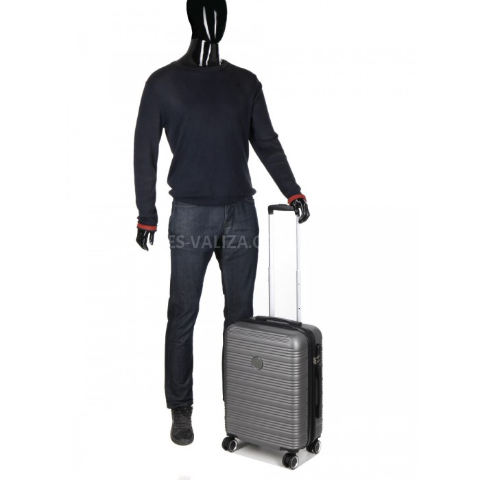 Валіза Франція мала S сіра 55х40х25(+5)см/50л/2.9кг/Worldline 805, фото 9