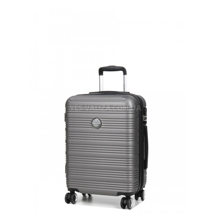 Чемодан Франция малый S серый 55х40х25(+5)см/50л/2.9кг/Worldline 805, фото 2