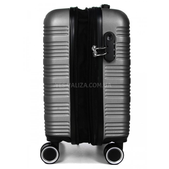 Чемодан ручная кладь XS серый 45х35х20(+5)см/30л/2.5кг/Worldline 805, фото 6