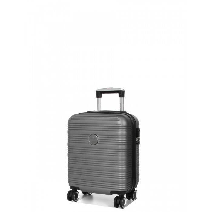 Валіза ручна поклажа XS сіра 45х35х20(+5)см/30л/2.5кг/Worldline 805, фото 2