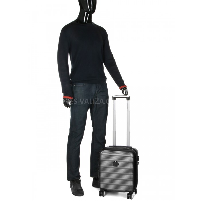 Валіза ручна поклажа XS сіра 45х35х20(+5)см/30л/2.5кг/Worldline 805, фото 10