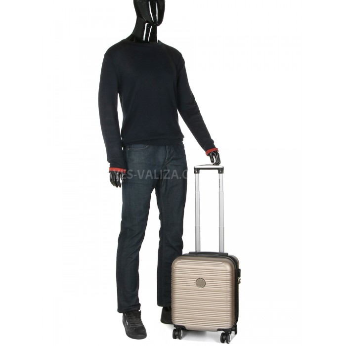 Валіза ручна поклажа XS шампань 45х35х20(+5)см/30л/2.5кг/Worldline 805, фото 10