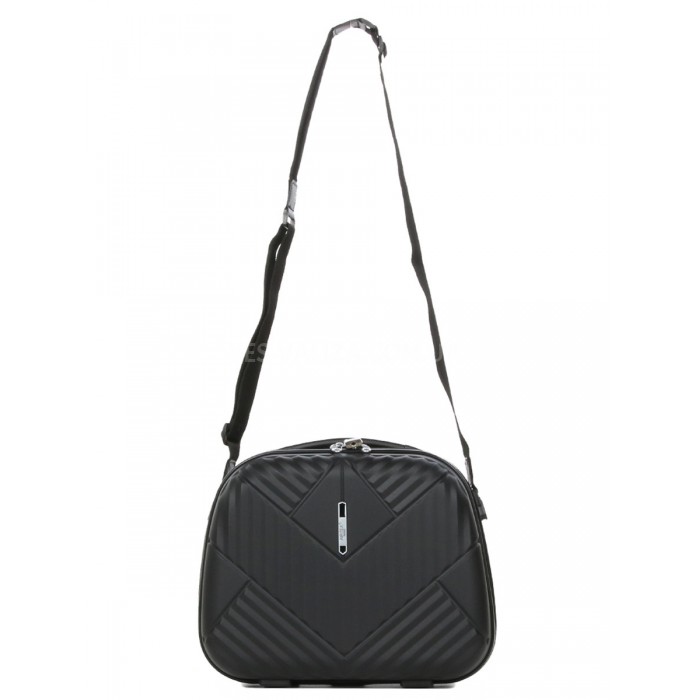 Кейс(ручная кладь) полипропилен чёрный 37х31х17/15л/1.1кг/Airtex 639, фото 4