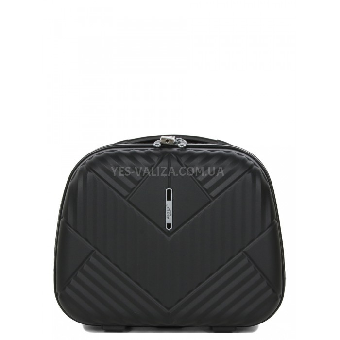 Кейс(ручна поклажа) поліпропілен чорний 37х31х17/15л/1.1кг/Airtex 639, фото 2