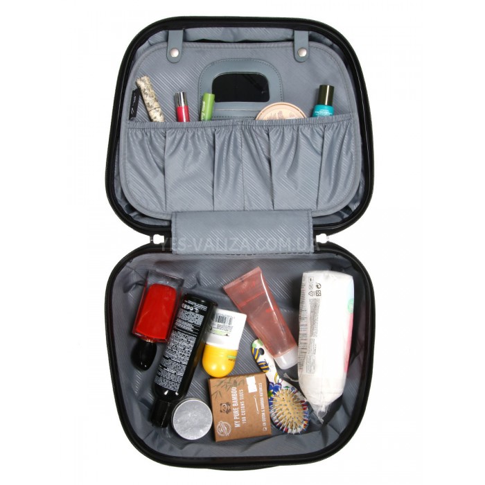 Кейс(ручная кладь) полипропилен чёрный 37х31х17/15л/1.1кг/Airtex 639, фото 10