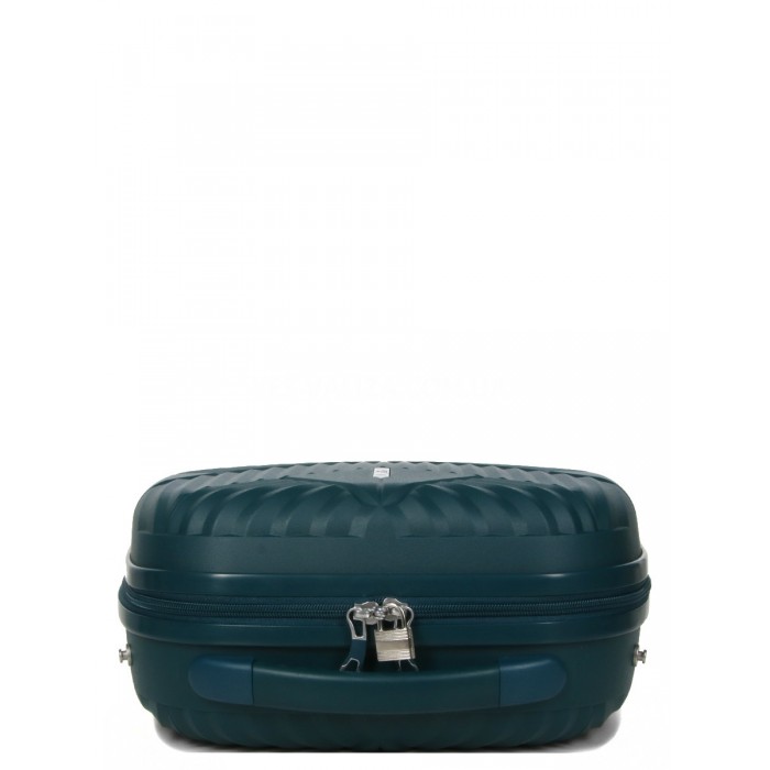 Кейс(ручная кладь) полипропилен зелёный 37х31х17/15л/1.1кг/Airtex 639, фото 6