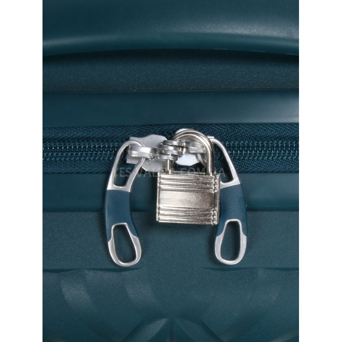 Кейс(ручна поклажа) поліпропілен зелений 37х31х17/15л/1.1кг/Airtex 639, фото 8