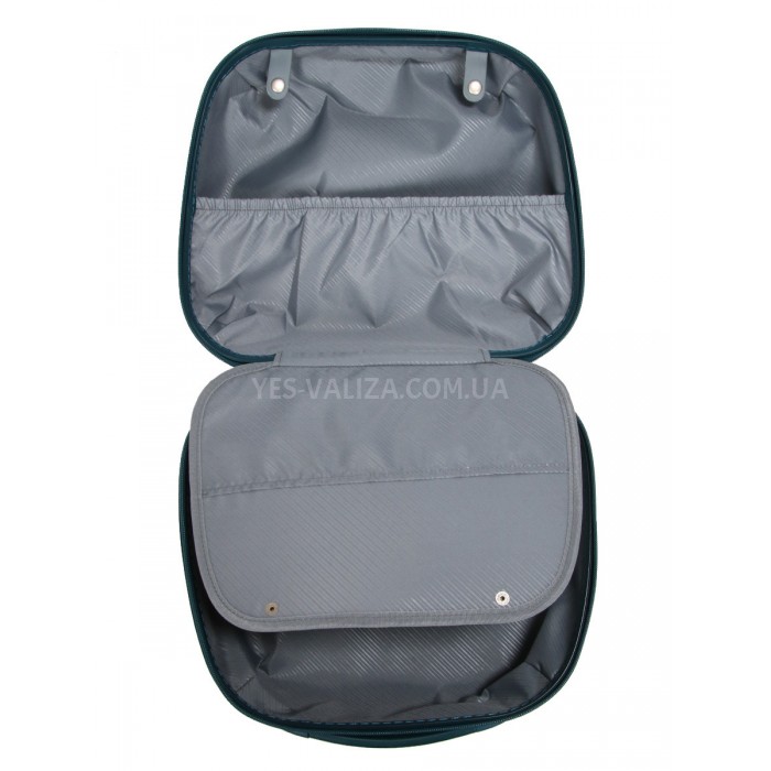 Кейс(ручная кладь) полипропилен зелёный 37х31х17/15л/1.1кг/Airtex 639, фото 9