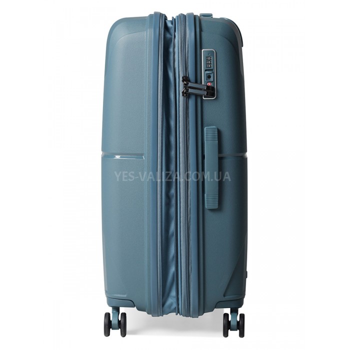 Чемодан малый S полипропилен синий 55х40х21(+5)см/47л/2.6кг/Airtex 245, фото 10