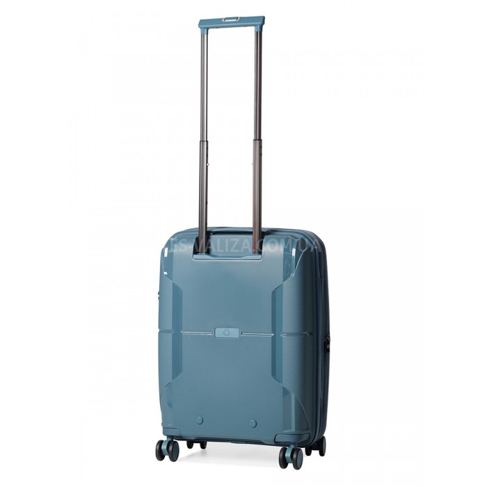 Чемодан малый S полипропилен синий 55х40х21(+5)см/47л/2.6кг/Airtex 245, фото 3