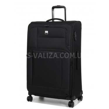 Чемодан большой L ткань чёрный 78х46х28(+5)см/107л/3.2кг/Airtex 6900