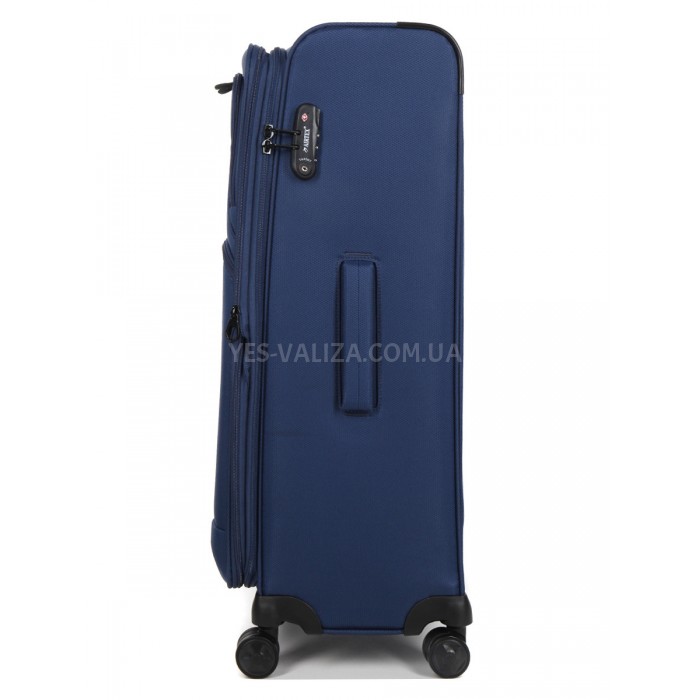 Чемодан большой L ткань синий 78х46х28(+5)см/107л/3.2кг/Airtex 6900, фото 5
