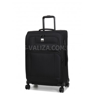 Чемодан средний M ткань чёрный 65х42х25(+5)см/73л/2.9кг/Airtex 6900