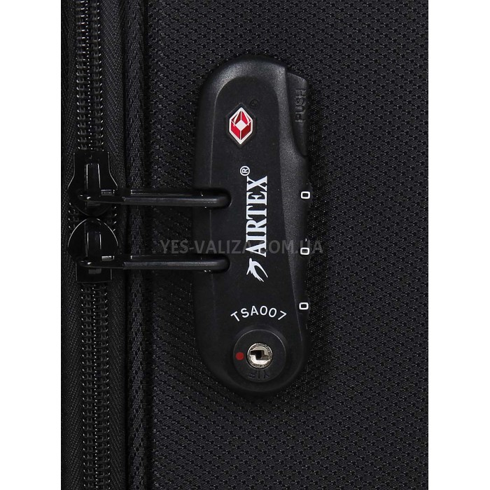 Чемодан ручная кладь S ткань чёрный 52х38х20+5см/42л/2.5кг/Airtex 6900, фото 9
