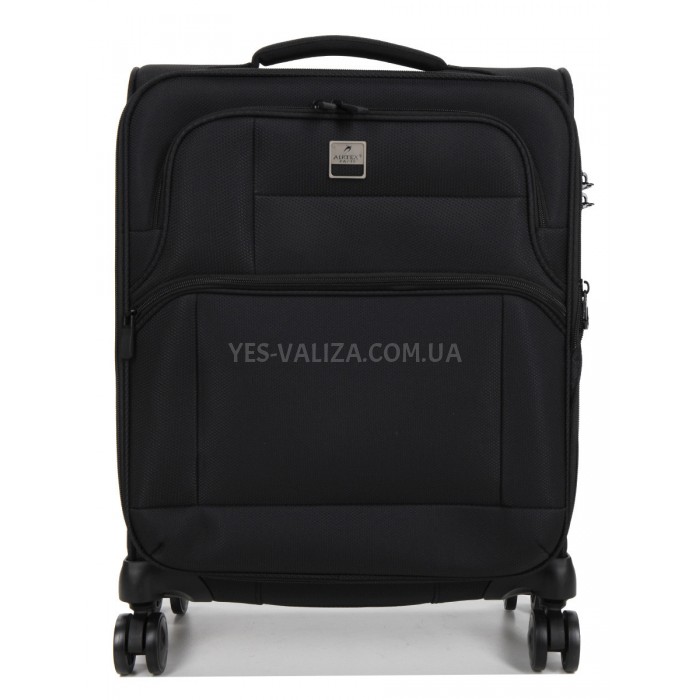 Чемодан ручная кладь S ткань чёрный 52х38х20+5см/42л/2.5кг/Airtex 6900, фото 3