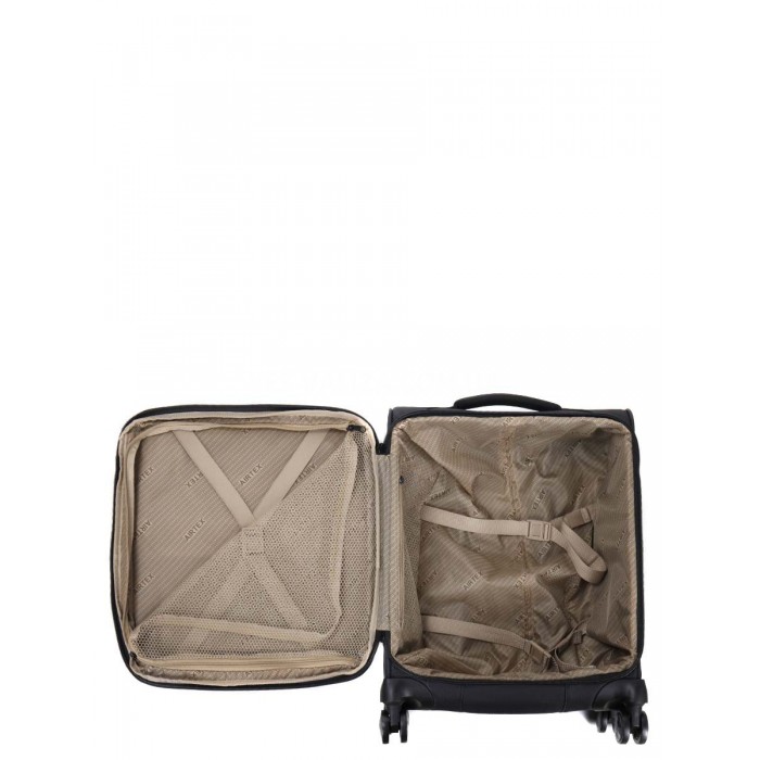 Чемодан ручная кладь S ткань чёрный 52х38х20+5см/42л/2.5кг/Airtex 6900, фото 10