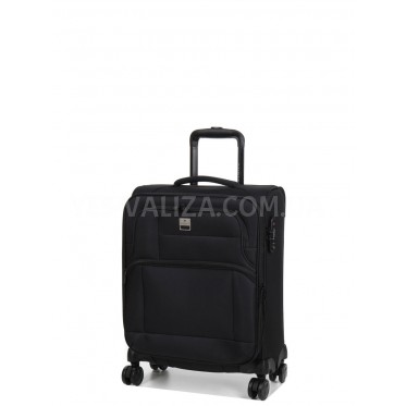 Чемодан ручная кладь S ткань чёрный 52х38х20+5см/42л/2.5кг/Airtex 6900