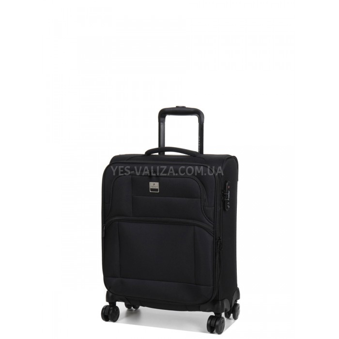 Чемодан ручная кладь S ткань чёрный 52х38х20+5см/42л/2.5кг/Airtex 6900, фото 1