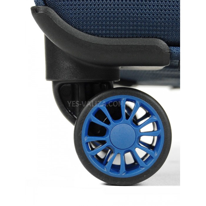 Чемодан большой L ткань синий 79х47х30(+5)см/99л/3.5кг/Airtex 825, фото 9