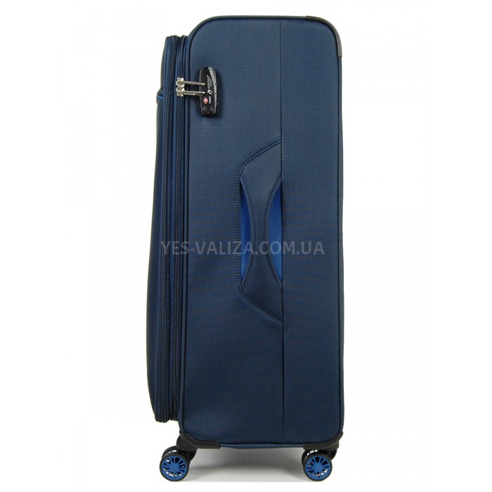 Валіза велика L тканина синя 79х47х30(+5)см/99л/3.5кг/Airtex 825, фото 4