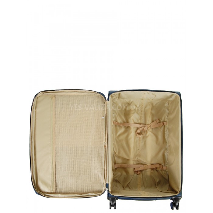 Чемодан большой L ткань синий 79х47х30(+5)см/99л/3.5кг/Airtex 825, фото 10