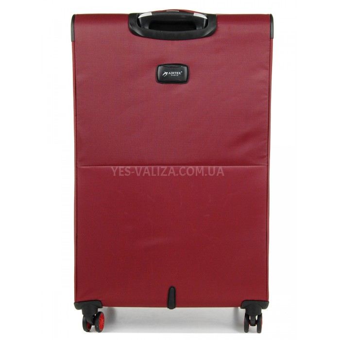 Чемодан большой L ткань красный 79х47х30(+5)см/99л/3.5кг/Airtex 825, фото 3