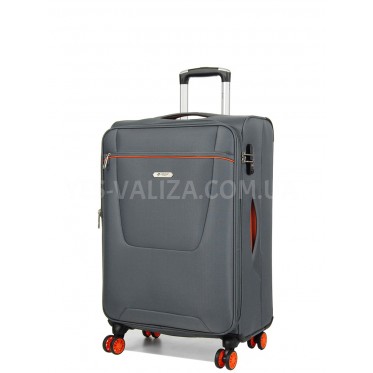 Валіза середня M тканина сіра 67х42х28(+5)см/67л/3.1кг/Airtex 825