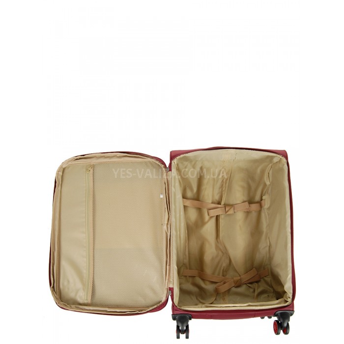 Чемодан средний M ткань красный 67х42х28(+5)см/67л/3.1кг/Airtex 825, фото 10