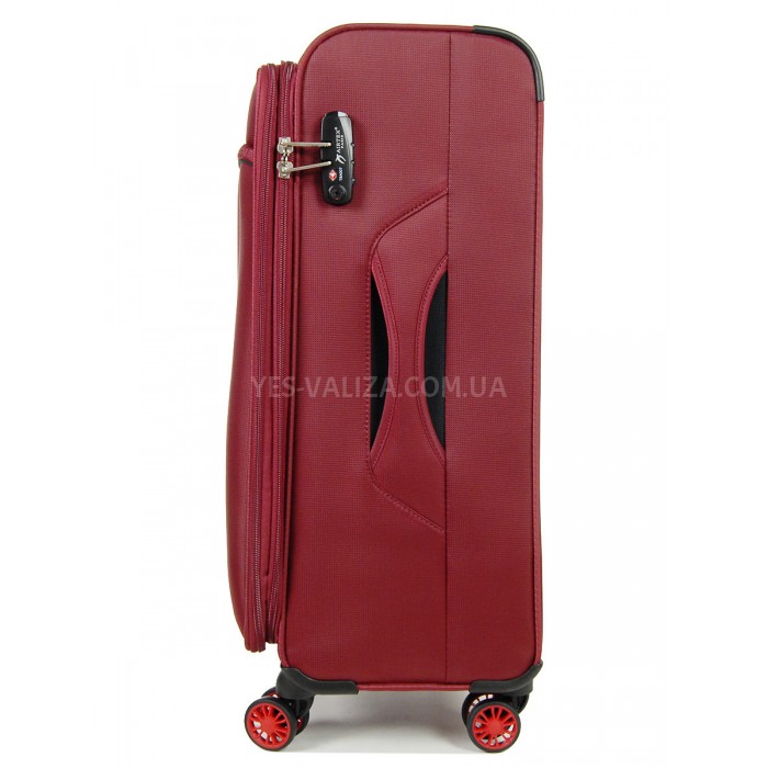 Валіза середня M тканина червона 67х42х28(+5)см/67л/3.1кг/Airtex 825, фото 4